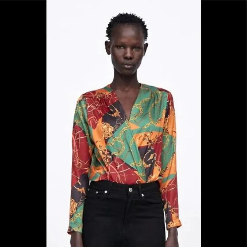 Zara Chain Print Bodysuit - Picture 10 of 10